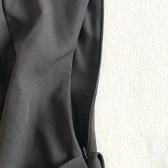 NWT ASOS black bandeau maxi dress Womens 10 ruched skirt side slit formal party - Picture 10 of 12